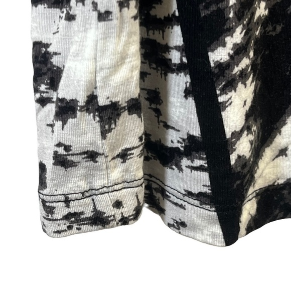 Michel Studio Women's Top 1X Black White Tunic 3/4 Length Sleeves - Picture 6 of 15